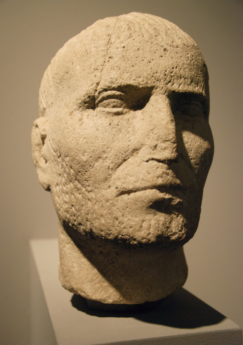 myglyptothek:Portrait of so called Gaius Marius.First half of I century BC. Limestone. H. 26 cm, w. 