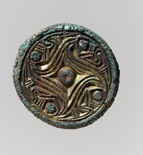 mostly-history: Disk brooch (600 – 650 AD) from the Vendel Period, which preceded the Viking A