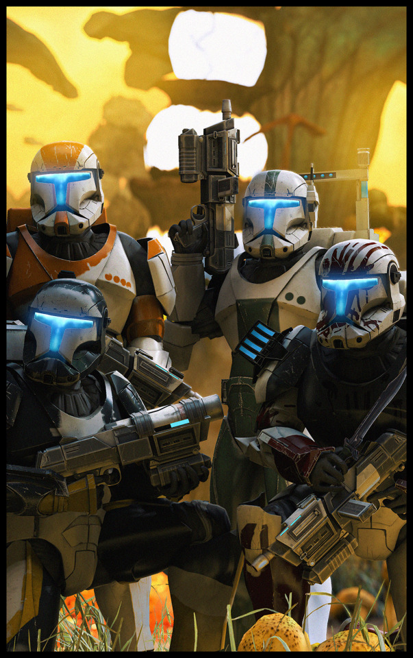 Delta Squad by Ginge519 #Star Wars #Star Wars: Republic Commando #Delta Squad#ARC Troopers#Clone Troopers#Sci-Fi#Ginge519