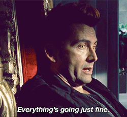 Reaction GIFs Aziraphale Part 1; Part 2 / Crowly Part 1; Part 2 / Gabriel
