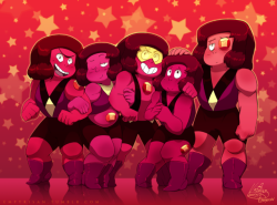 empyrisan: RUBY SQUAD!!! FIVE RUBIES!!! If I start talking about the Ruby Squad here, this post is going to turn into a Diamond-sized essay. My love for them simply knows no bounds and I’m happy that they exist. I also made icons if you want to use