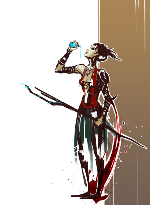 elcors: morrigan_sketch by ~lili-paletskaya