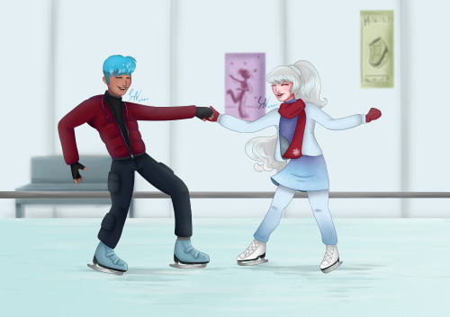 izzykuma:Iceberg ice skating commission for @prokitty101