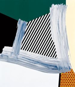 etceterablog:  Roy Lichtenstein Brushstroke Abstraction II, 1996 Oil and Magna on canvas 30 x 27 inches 