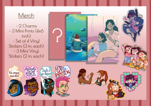    Here’s a preview at merch! Chams:  @shiroi0015  ♡ @haedraulicsMini Prints: @reinelaren  ♡ asimple