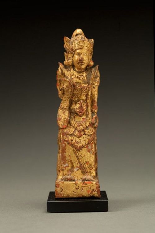 Patrima, a deity icon, gilded wood, Bali
