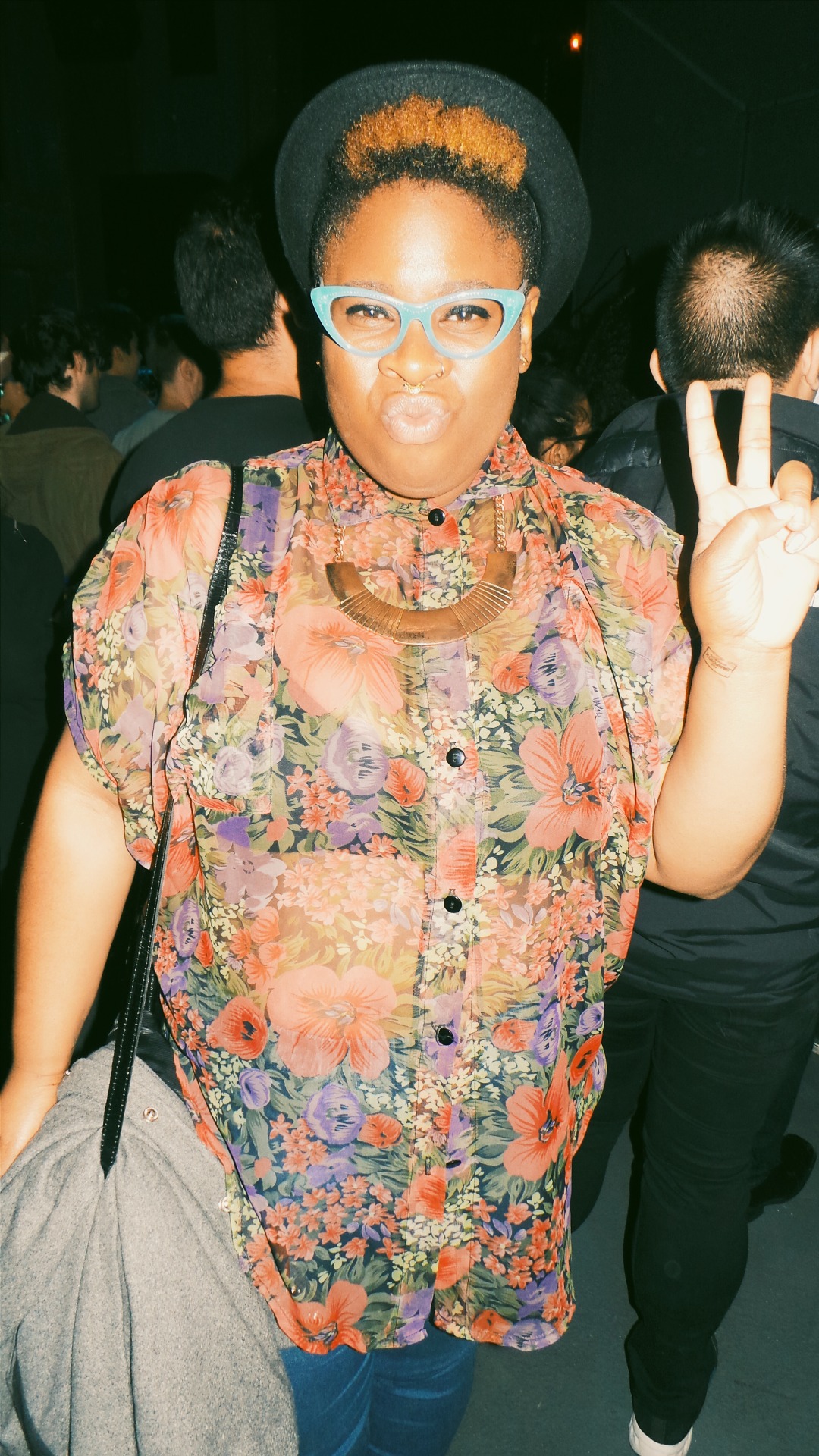 blackfashion:  Tika Vs. The World x Flying Lotus ConcertCreator.Toronto27Hat: VintageGlasses: