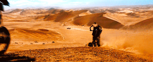 quarzite:My name is Max. My world is fire and blood. Once, I was a cop. A road warrior searching for