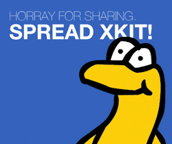 xkit-extension:Help me spread XKit!As you know, most of the features of XKit is based on suggestions made by its users. More users means more bug reports, which makes XKit more stable, and more suggestions, which means a bigger list of features you can