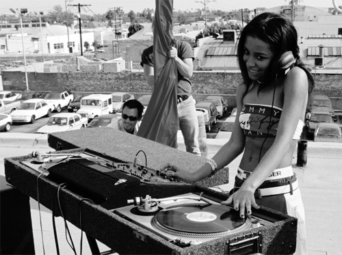 Girls with Vinyl Records