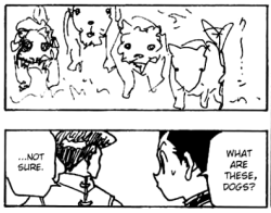 andsunnydays:  BEST PANEL IN HxH     togashi was really really ill when he was drawing like this. there are two entire volumes filled with artwork like this.