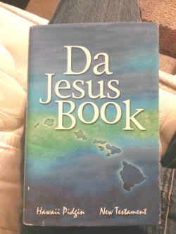thetimberpig:  this religious guy thought i was being disrespectful when i said “da jesus book” but you dont understand  