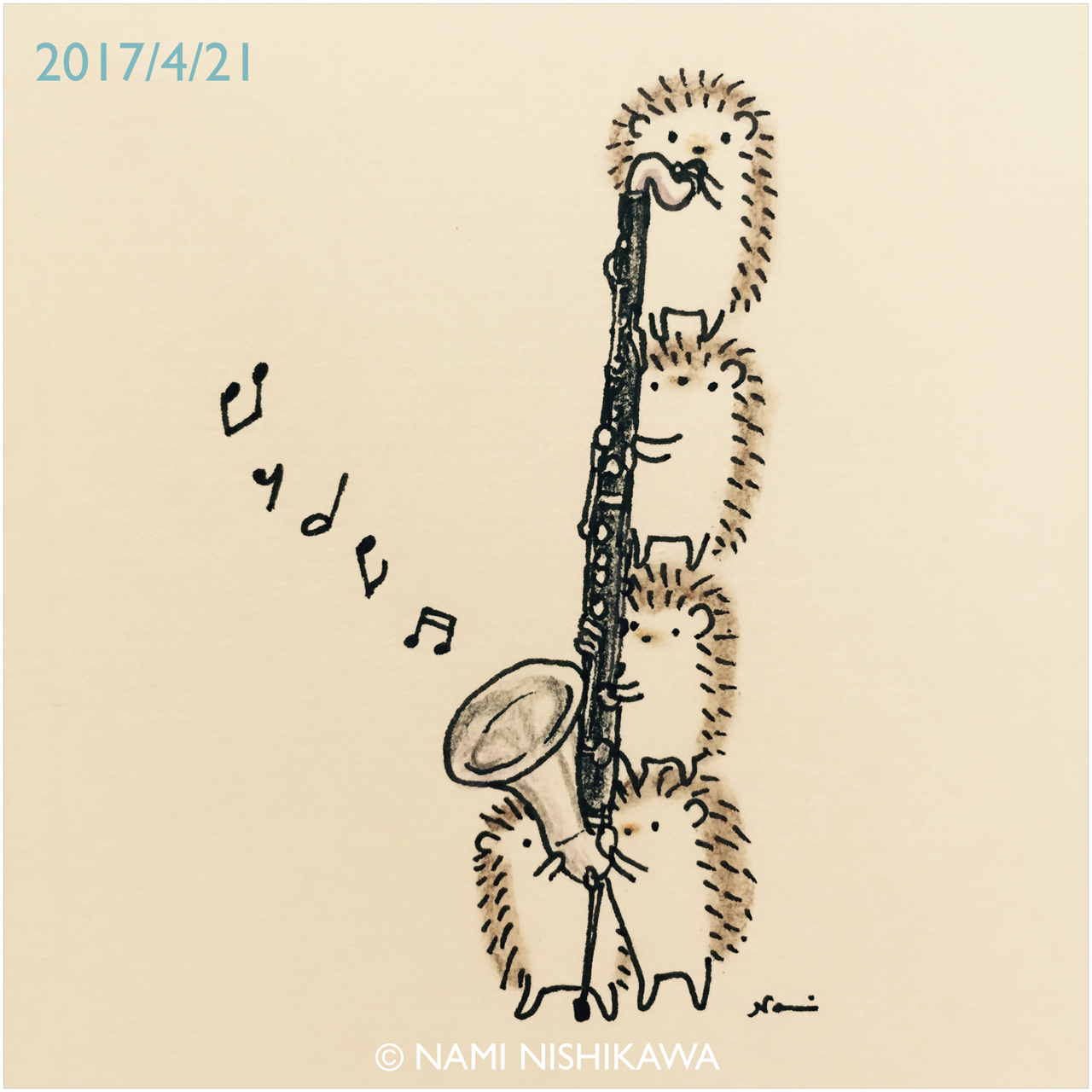 Trumpet Angst Namiharinezumi 1153 バスクラリネット Bass Clarinet