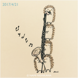 namiharinezumi:1153 バスクラリネット bass clarinet