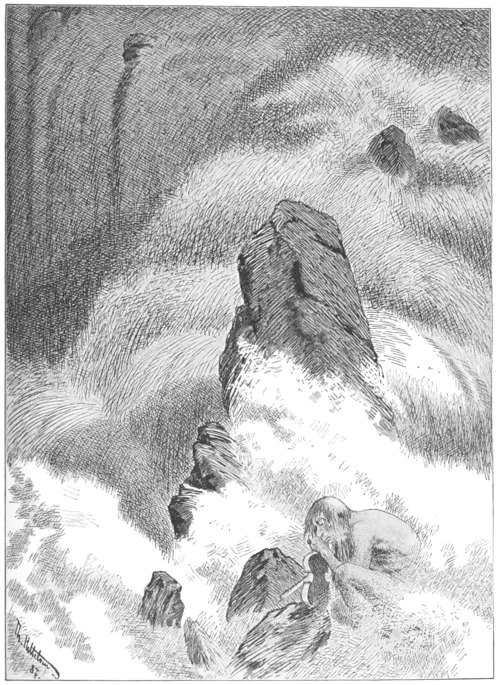 theodor-kittelsen:  Waterspirit, 1892, Theodor Severin Kittelsen