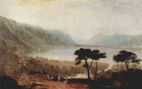 The Lake Geneva seen from Montreux, 1810, William TurnerMedium: oil,canvaswww.wikiart.org/en