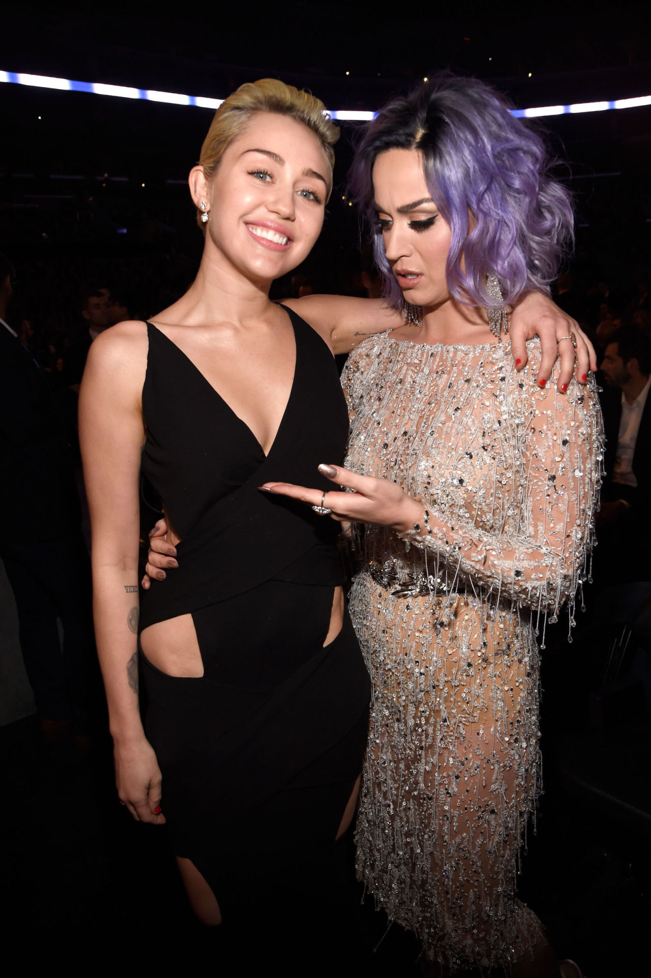 Miley Cyrus &amp; Katy Perry. ♥  When you get short changed in a game of feel