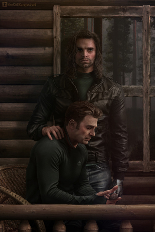 thekaskproject-art: I needed to fill in the missing scene of Steve telling Bucky about his plans. Ju