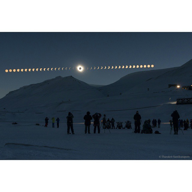 Total Solar Eclipse over Svalbard Norway #nasa #apod #total #solar #eclipse #svalbard