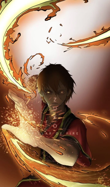 zukka-atla:The Gaang and their elements (Not my art) Check him out at  _le_chingu