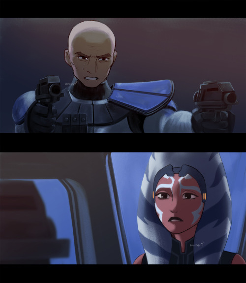 screen cap redraws from tcw s7 episode 11literally minutes before this she was saluting him i will n