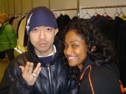 cozm:  Nigo and Vashtie at a Bape Store Opening (2004)