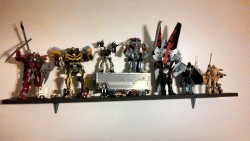 patticusprime:  Finally got my shelf o Transformers