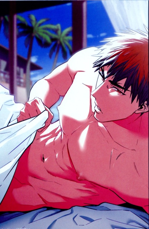 racontemoiundojin:  「Kiseki no Perfect Body」Credits : Kuroko, Kise and Midorima by Bahi Yama [Circle : Lazy]Aomine, Murasakibara, Akashi and Kagami by Nitou Tei [Circle : nmhm]