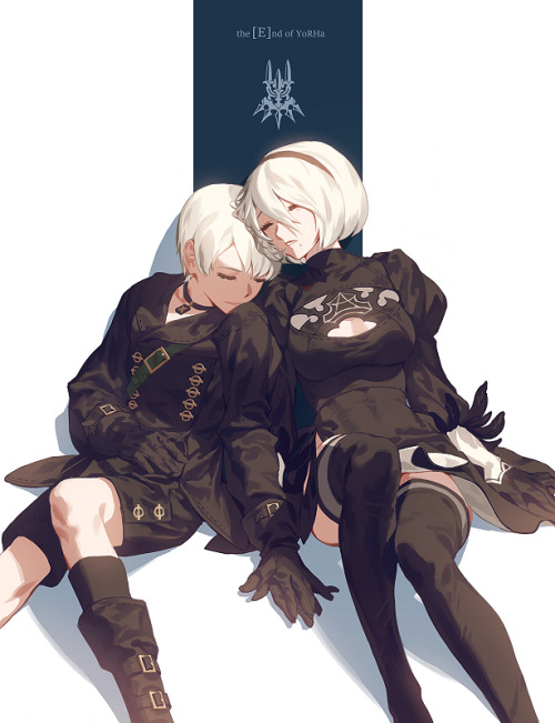 animepopheart: ★ 【ファジョボレ】 穏ヤカナ眠リ ☆ ⊳ 9s / 2b (nier: automata) ✔ republished w/permission ⊳ ⊳ follow 