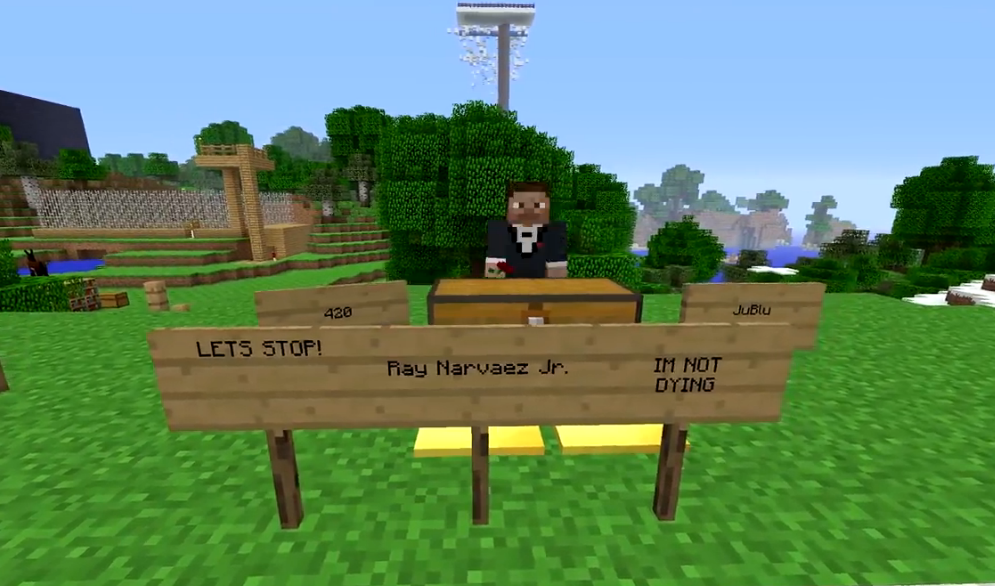 awkward-lee:  ray was in the credits of minecraft episode 201 