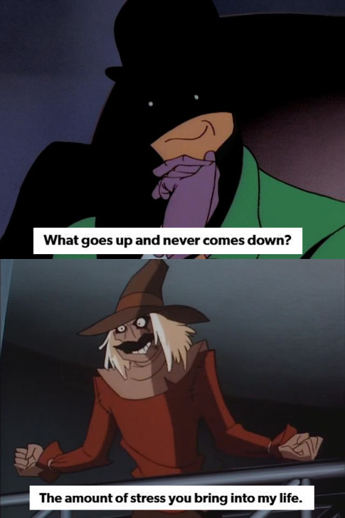 jonathan-cranes-mistress-of-fear: Scarecrow and Riddler’s Relationship in a Nutshell