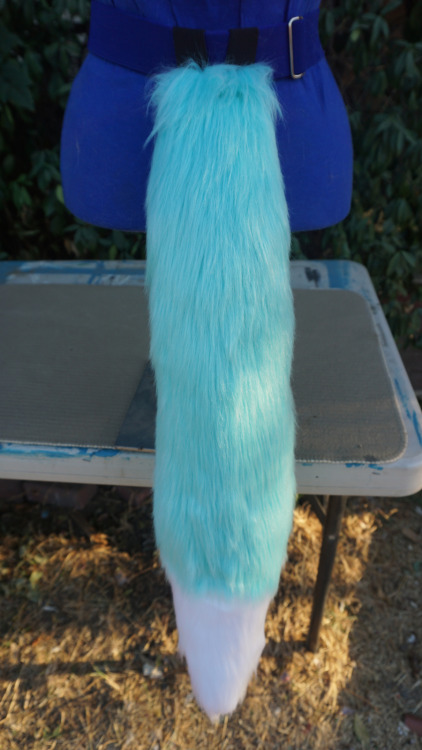 Long Fox Tails Another new color, aqua! Such a pretty shade of blue. :3See something you like or may