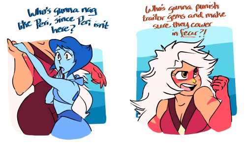 yurifruit:  Malachite Running Underwater*aggressively makes fluffy Jasper/Lapis because the ship has a MIGHTY NEED* This is my anthem fight me I love them 