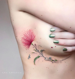 tattoos-org:  Calliandra FLower Tattoo by