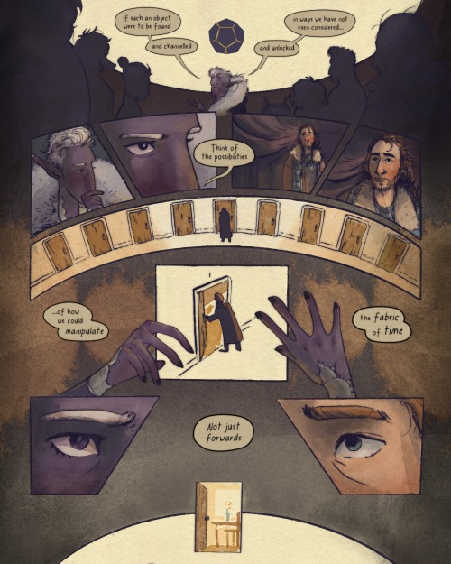 cryskir:Threshold: a short weird comic about time, wizards, and doorways