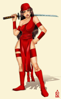 fantasy-scifi:  Elektra_Fanart by ZehB