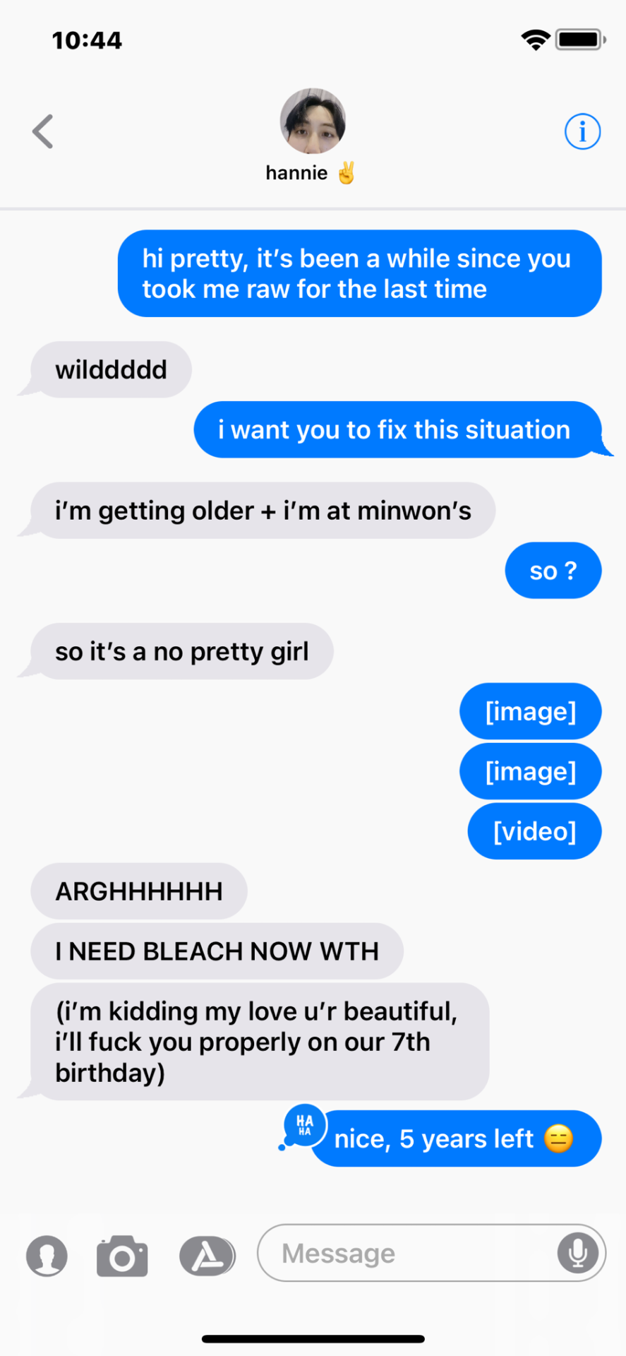 Smut Texts With Hyung Line