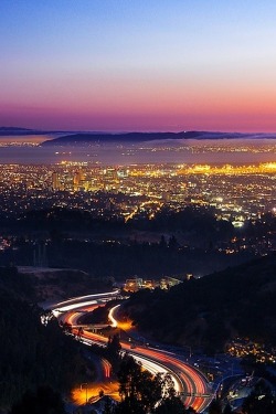 flitterling:  Highway 24, Oakland, California, by Joe Parks 