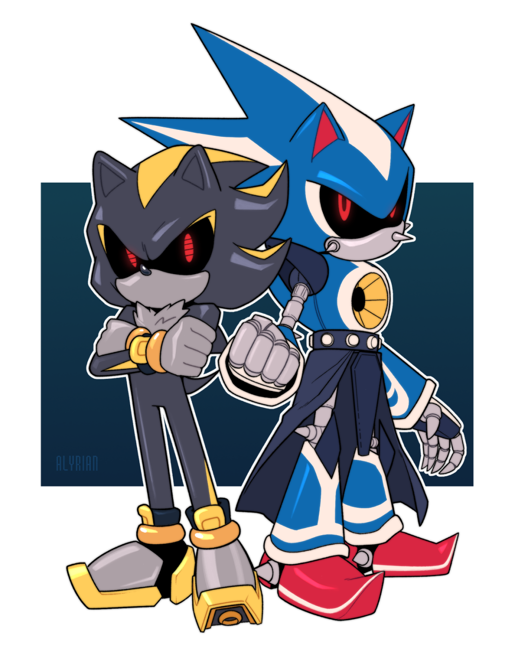 🌼 comms CLOSED (5/5) !!!!! on X: another tumblr request !! neo metal sonic  :D  / X