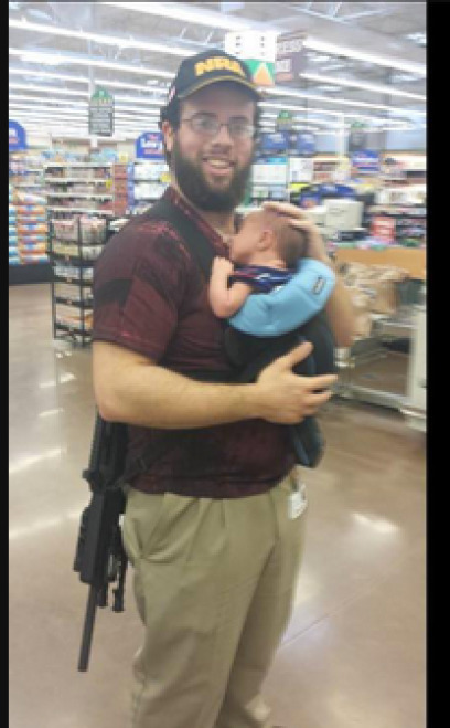 ivyaura:  white people are allowed to carry this type of shit anywhere they want around young children, people (such as myself) who are incredibly triggered by guns, and shut down events using threats because open carry laws are so protective of white