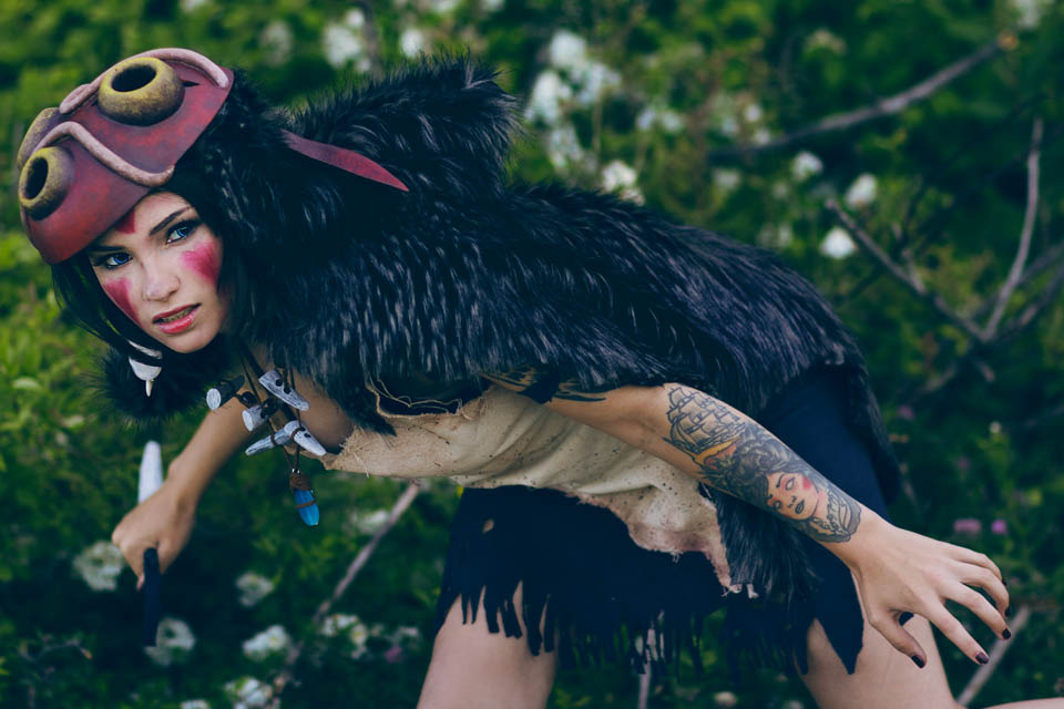 cosplayblog:  San from Princess Mononoke   Cosplayer: Ladee Danger [WW | TW | FB