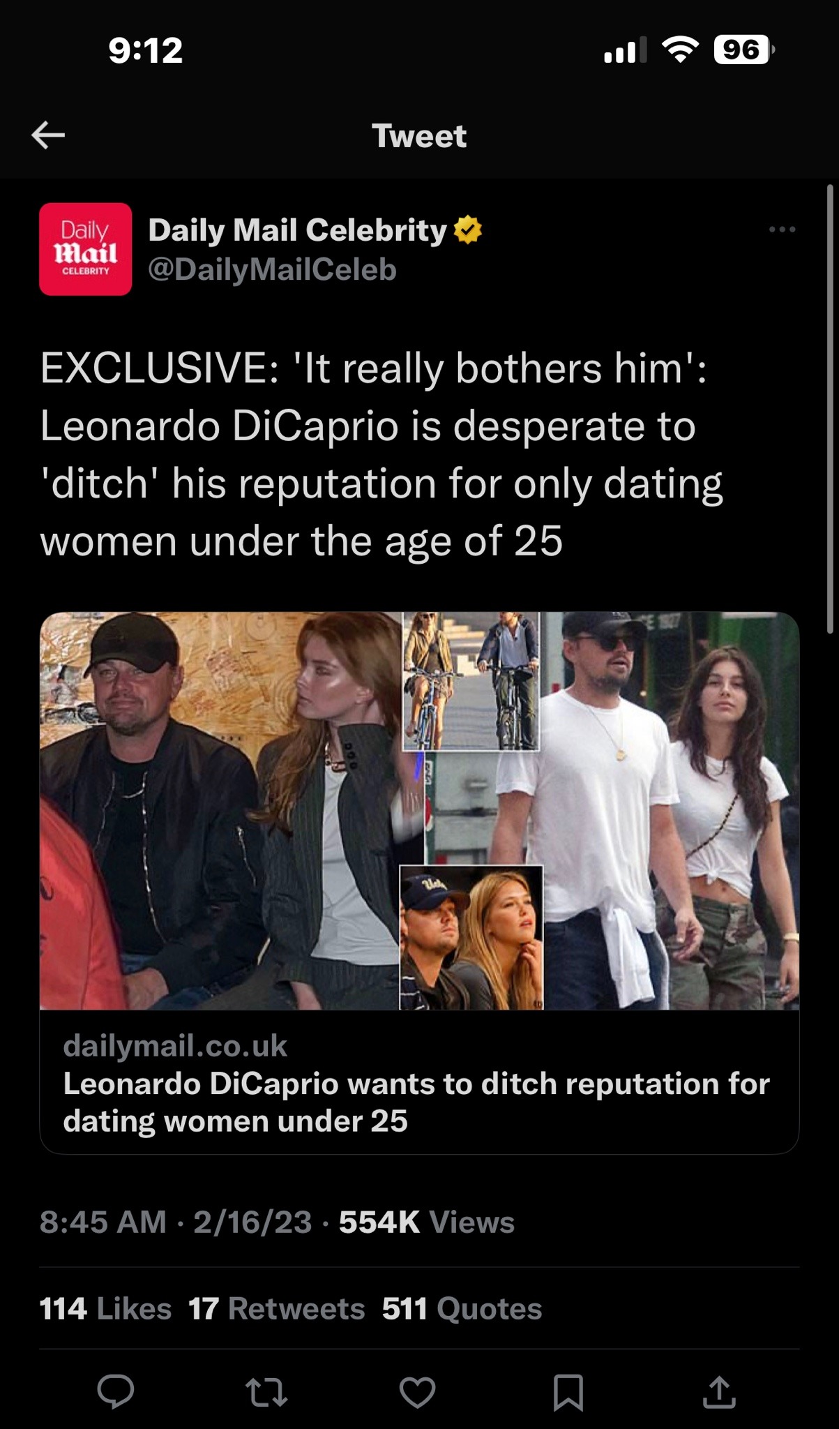 Celeb daily mail twitter