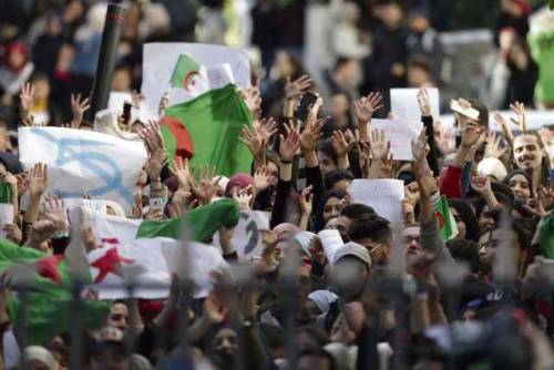 .Algeria : demonstrations against the decision that the 81years old president, Bouteflika, presents 