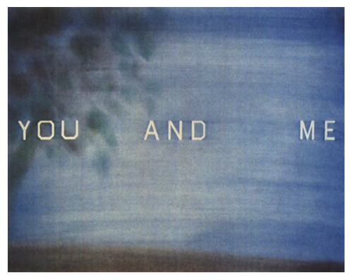 eddierussia:Ed RuschaYOU AND ME, 1983dry pigment on paper, 23 x 29 inches