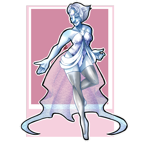 herotozer0:  My take on what Pearl might have looked like before she met Rose.Speedpaint here!Buy this as a sticker, mug, or card here! 