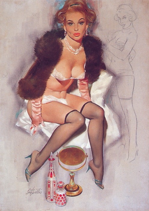 Vintage french pin ups