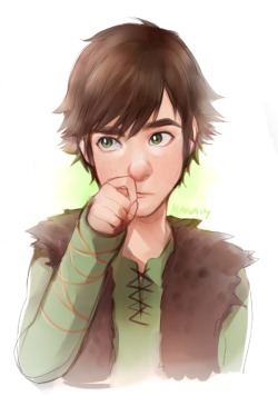 kanapy:  I draw hiccup for kade&rsquo;s birthday!! &gt; v &lt; ♥ 