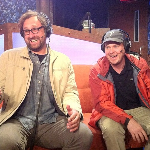 thewaitisogre:  bastardfact:  thewaitisogre:  tim and eric at howard stern’s studio  Oh wow when was this?  around the time b$m came out. i might post their “appearance”   I’d love to hear what they say about it, their interviews are always