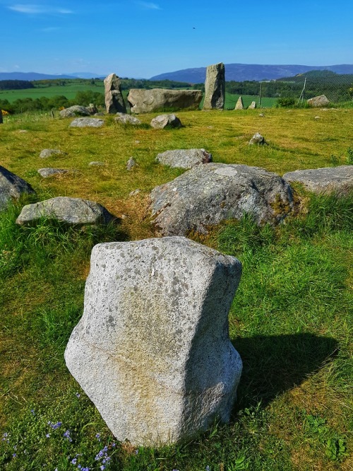 Tomnavrie Recumbent Stone Circle, nr Garland, Scotland, 28.5.18. A stunning recumbent stone circle o