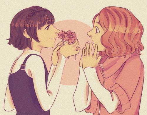 how abt haru gets some flowers for a change